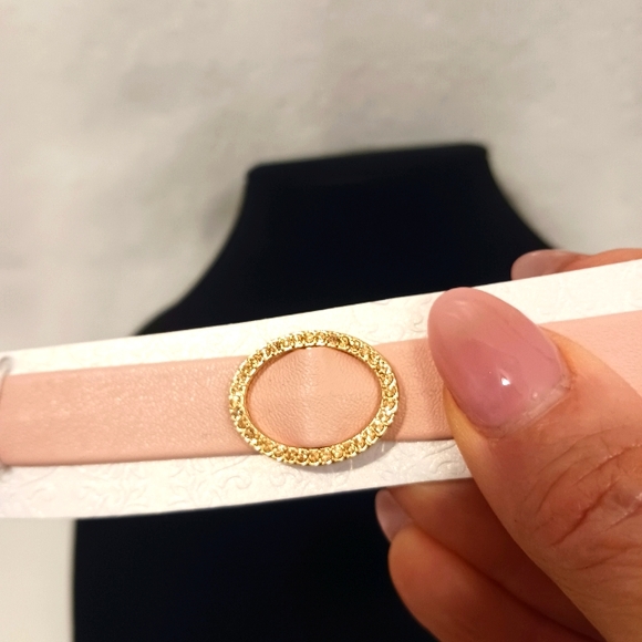 PINK Infinity Choker Simulated Diamonds Pendent Necklace Glam Prom Wedding NEW! - Picture 3 of 11